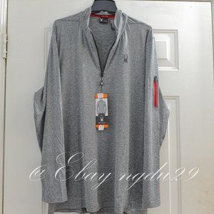 Spyder‎ Active Men 1/4 Zip Pullover GRAY